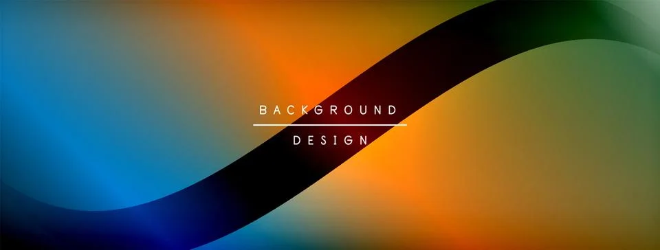 Gradient and shadow wave line geometric background. Vector Illustration For Stock Illustration