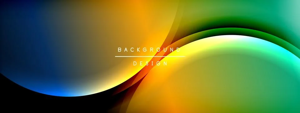 Gradient and shadow wave line geometric background. Vector Illustration For Illustrazione stock