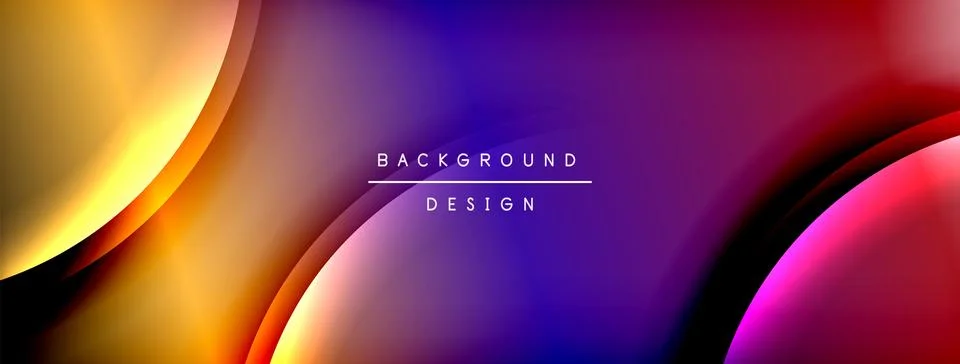 Gradient and shadow wave line geometric background. Vector Illustration For Illustrazione stock