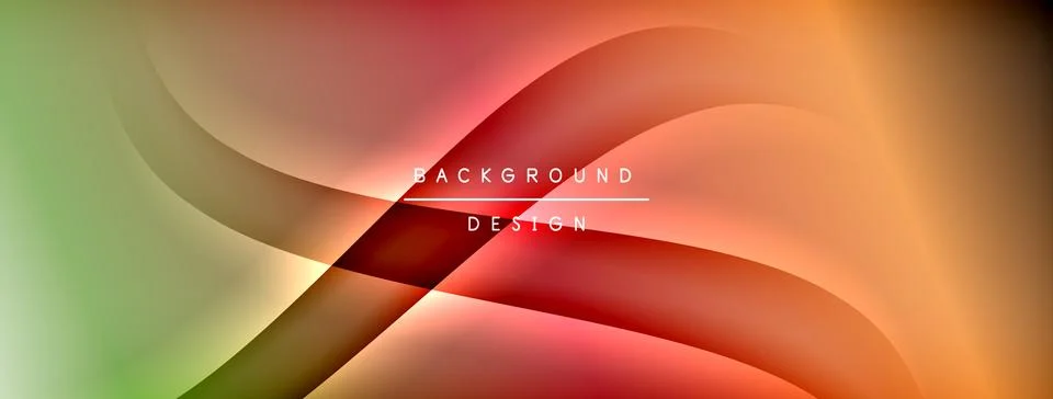 Gradient and shadow wave line geometric background. Vector Illustration For Stock Illustration