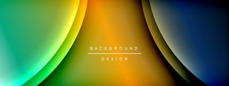 Gradient and shadow wave line geometric background. Vector Illustration For Illustrazione stock