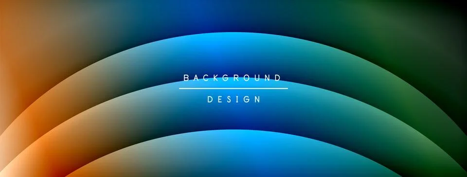 Gradient and shadow wave line geometric background. Vector Illustration For Illustrazione stock