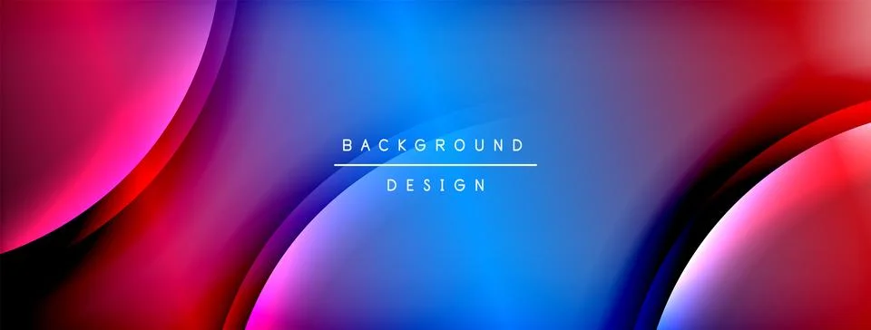 Gradient and shadow wave line geometric background. Vector Illustration For イラスト素材