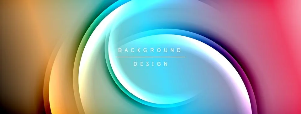 Gradient and shadow wave line geometric background. Vector Illustration For Illustrazione stock