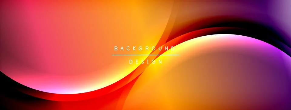 Gradient and shadow wave line geometric background. Vector Illustration For Stock Illustration