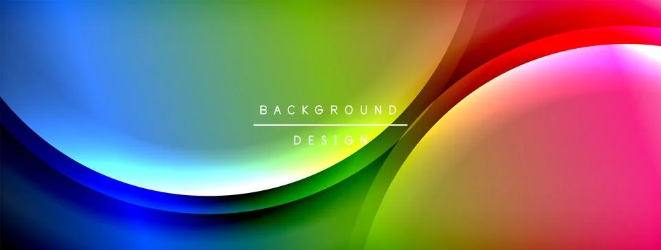 Gradient and shadow wave line geometric background. Vector Illustration For イラスト素材