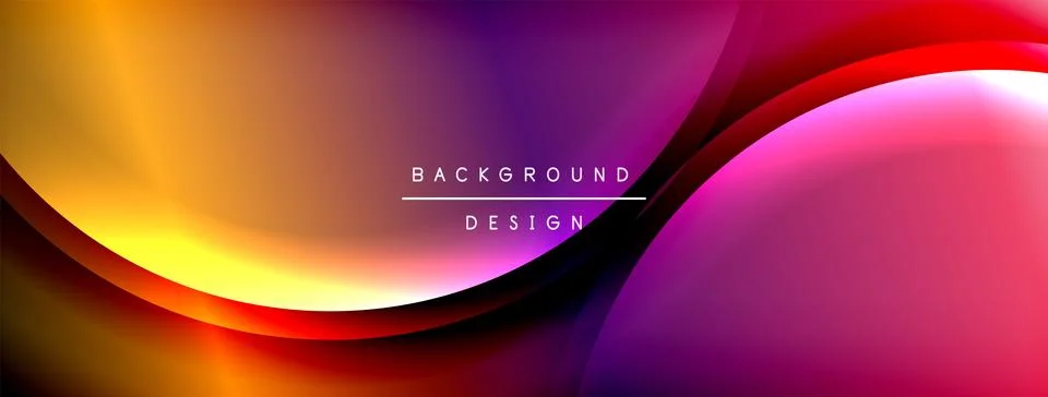 Gradient and shadow wave line geometric background. Vector Illustration For Stock Illustration