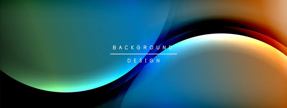 Gradient and shadow wave line geometric background. Vector Illustration For Stock Illustration