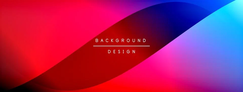 Gradient and shadow wave line geometric background. Vector Illustration For イラスト素材