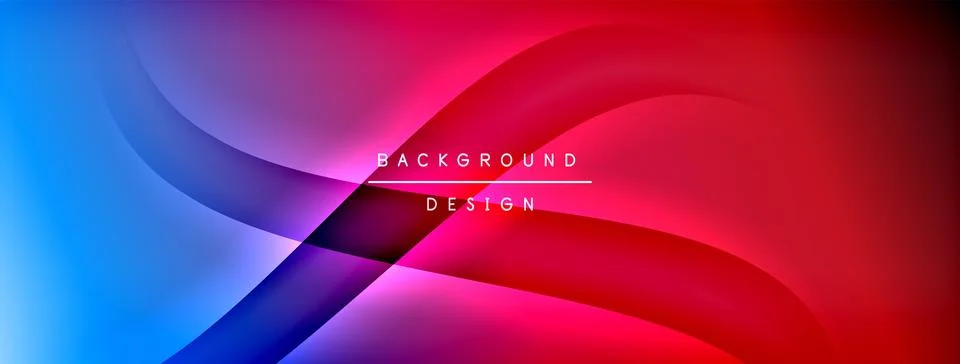 Gradient and shadow wave line geometric background. Vector Illustration For Stock Illustration
