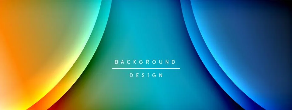 Gradient and shadow wave line geometric background. Vector Illustration For Stock Illustration