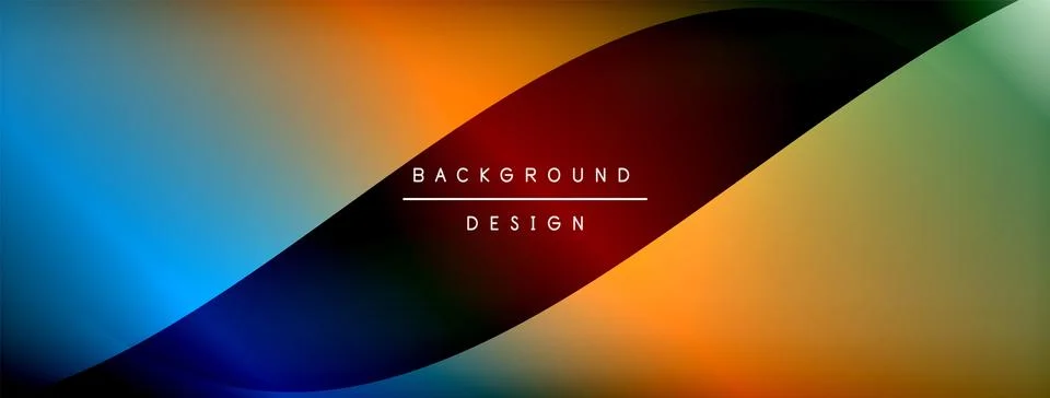 Gradient and shadow wave line geometric background. Vector Illustration For Illustrazione stock