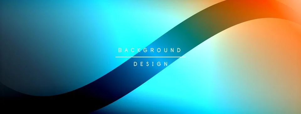 Gradient and shadow wave line geometric background. Vector Illustration For イラスト素材