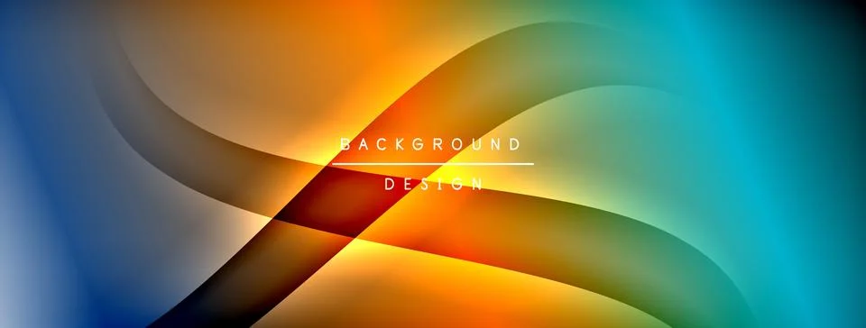 Gradient and shadow wave line geometric background. Vector Illustration For イラスト素材