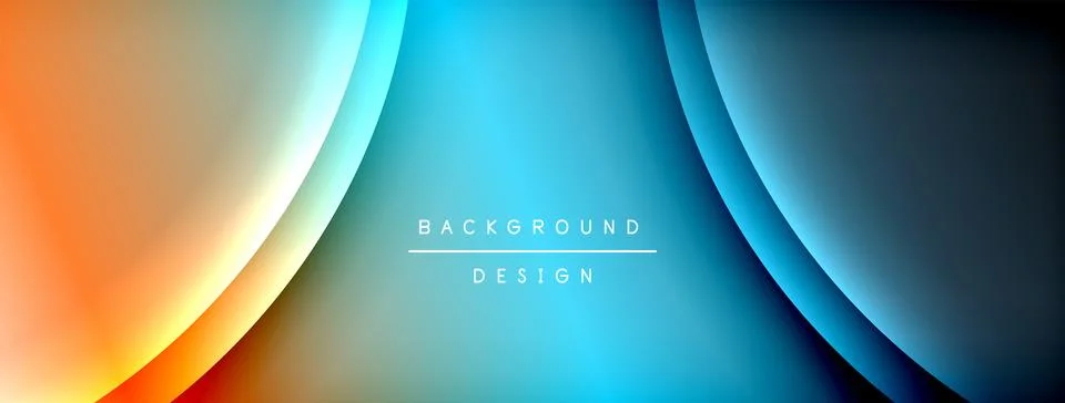 Gradient and shadow wave line geometric background. Vector Illustration For Illustrazione stock