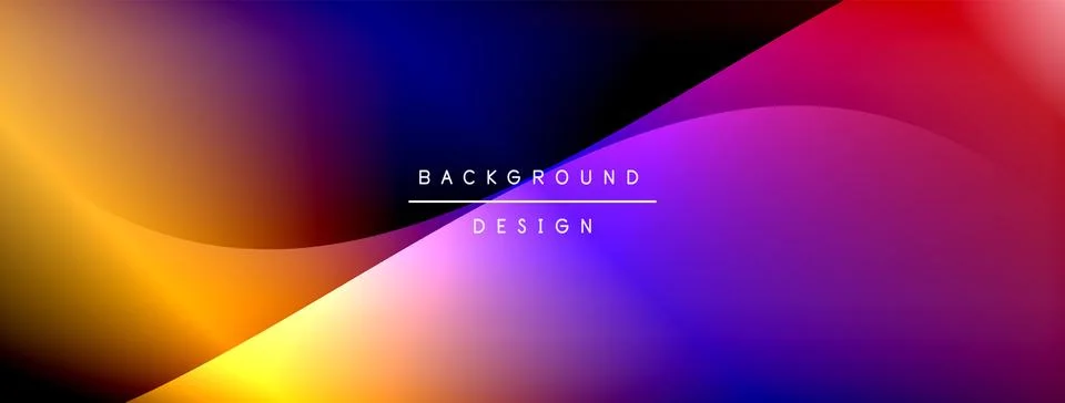 Gradient and shadow wave line geometric background. Vector Illustration For.. Illustrazione stock