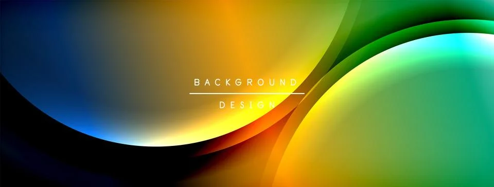 Gradient and shadow wave line geometric background. Vector Illustration For Illustrazione stock