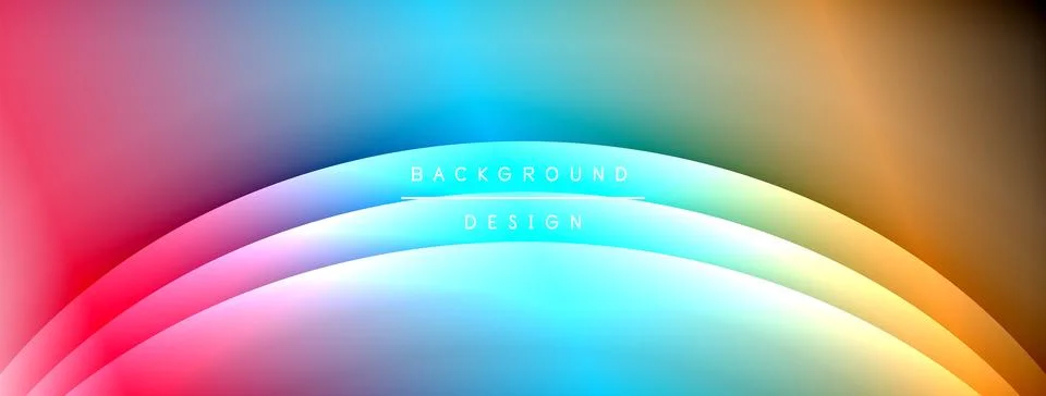 Gradient and shadow wave line geometric background. Vector Illustration For イラスト素材