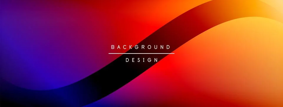 Gradient and shadow wave line geometric background. Vector Illustration For Stock Illustration