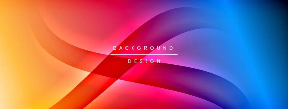 Gradient and shadow wave line geometric background. Vector Illustration For Stock Illustration