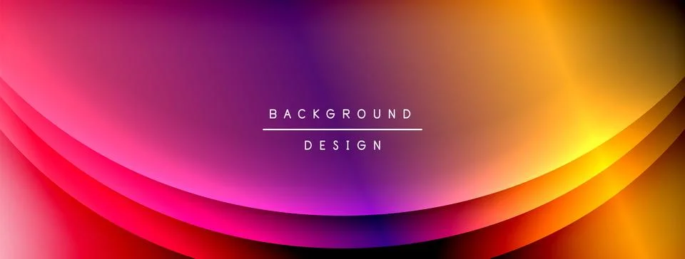 Gradient and shadow wave line geometric background. Vector Illustration For Illustrazione stock