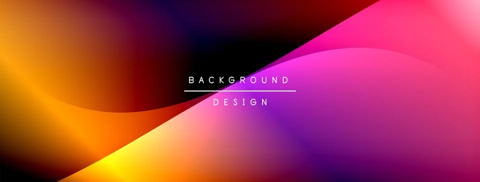 Gradient and shadow wave line geometric background. Vector Illustration For Illustrazione stock