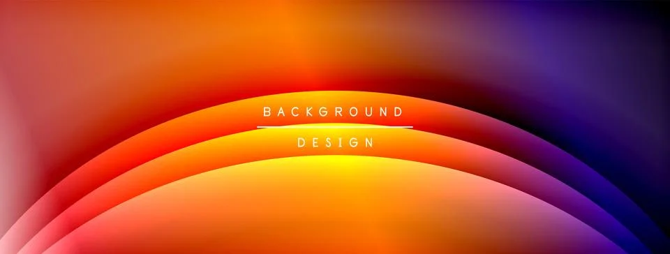 Gradient and shadow wave line geometric background. Vector Illustration For イラスト素材