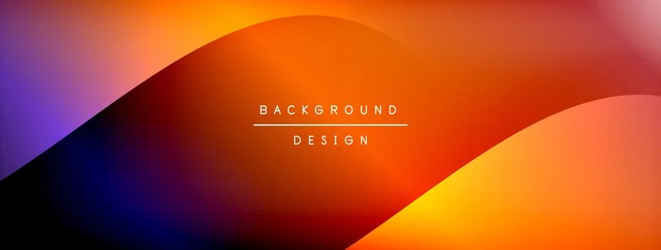 Gradient and shadow wave line geometric background. Vector Illustration For Stock Illustration