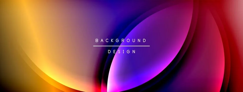 Gradient and shadow wave line geometric background. Vector Illustration For イラスト素材
