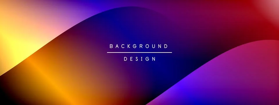 Gradient and shadow wave line geometric background. Vector Illustration For イラスト素材
