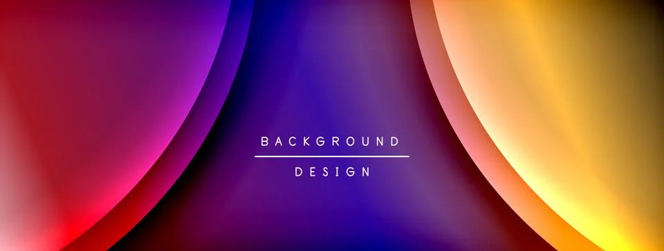 Gradient and shadow wave line geometric background. Vector Illustration For Illustrazione stock