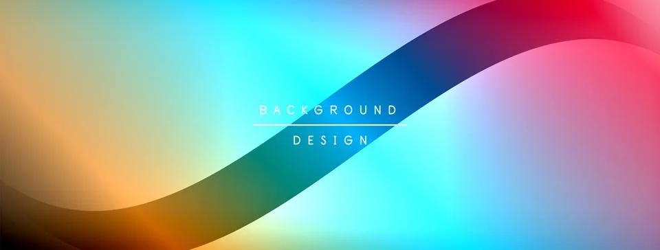 Gradient and shadow wave line geometric background. Vector Illustration For 스톡 일러스트