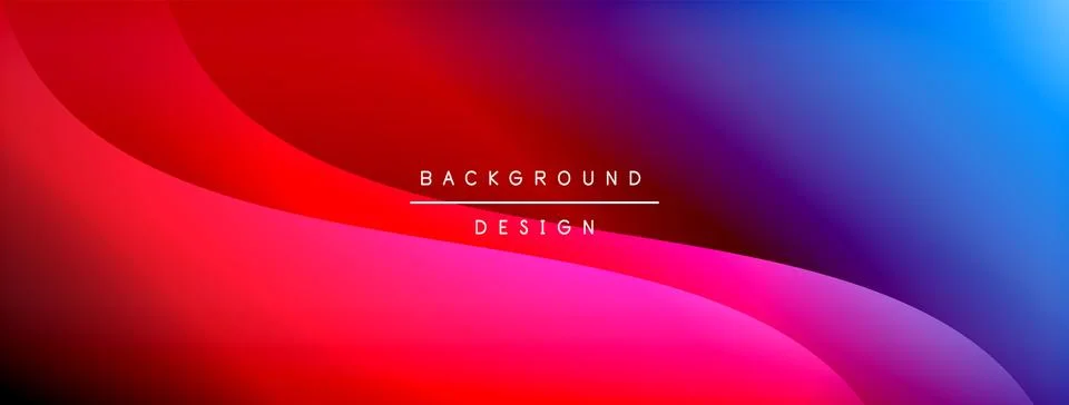 Gradient and shadow wave line geometric background. Vector Illustration For Illustrazione stock