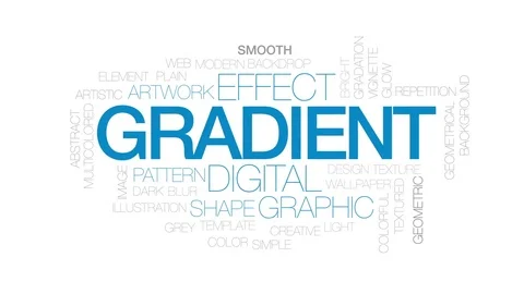 Gradient animated word cloud, text design animation. Kinetic typography. Stock Footage 78225117