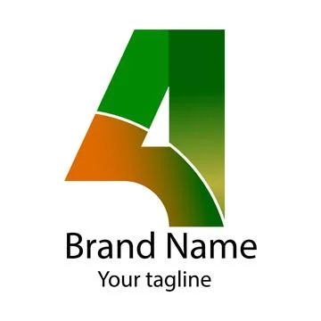 Gradient Arrow logo Stock Illustration