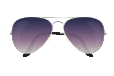 Gradient aviator sunglasses. Vector illustration EPS 10. Stock Illustration
