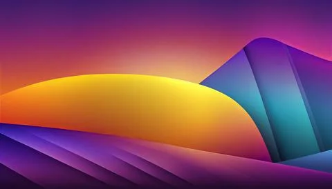 Gradient backgraund banner mockup. UI UX Web design Stock Illustration