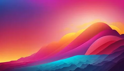 Gradient backgraund banner mockup. UI UX Web design Stock Illustration