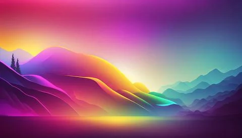 Gradient backgraund banner mockup. UI UX Web design Stock Illustration