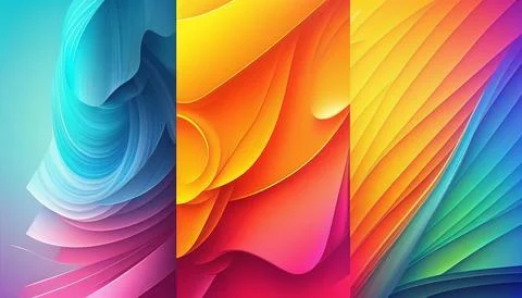 Gradient backgraund banner mockup. UI UX Web design Stock Illustration