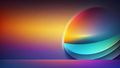 Gradient backgraund banner mockup. UI UX Web design Illustrazione stock