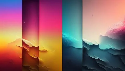 Gradient backgraund banner mockup. UI UX Web design Illustrazione stock