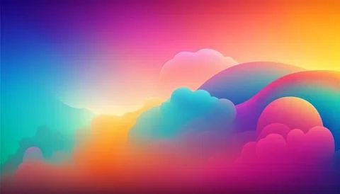 Gradient backgraund banner mockup. UI UX Web design Illustrazione stock