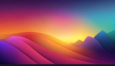 Gradient backgraund banner mockup. UI UX Web design Stock Illustration