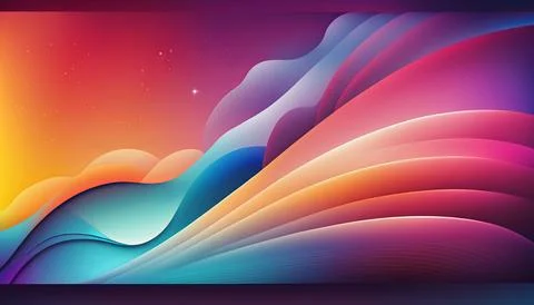 Gradient backgraund banner mockup. UI UX Web design Stock Illustration