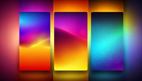 Gradient backgraund banner mockup. UI UX Web design Stock Illustration