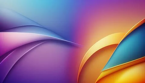 Gradient backgraund banner mockup. UI UX Web design Illustrazione stock
