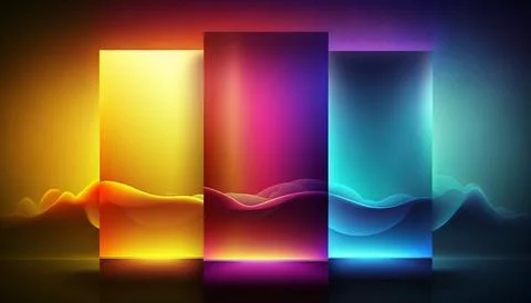 Gradient backgraund banner mockup. UI UX Web design Stock Illustration