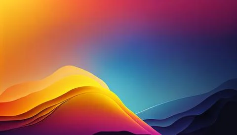 Gradient backgraund banner mockup. UI UX Web design Illustrazione stock