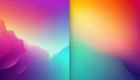 Gradient backgraund banner mockup. UI UX Web design Illustrazione stock